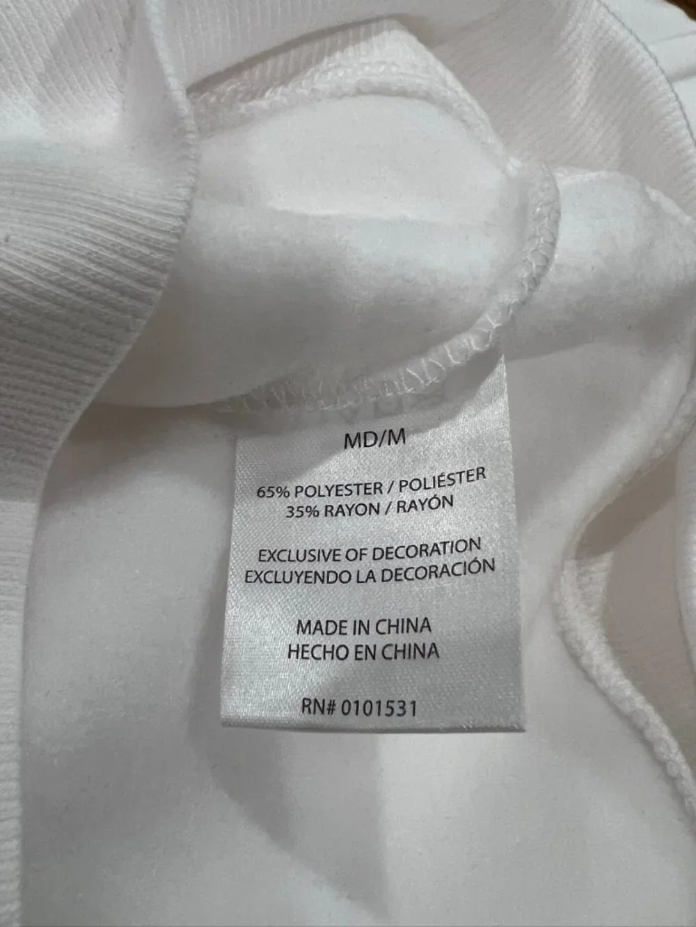 Mighty Fine USA Women’s sweatshirt Size M White